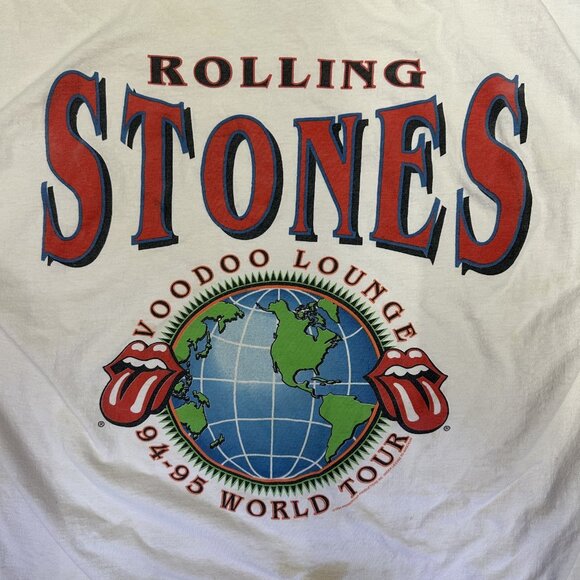 Vintage Rolling Stones 1994-95 VooDoo Lounge World Tour  XL Shirt READ - Picture 3 of 9